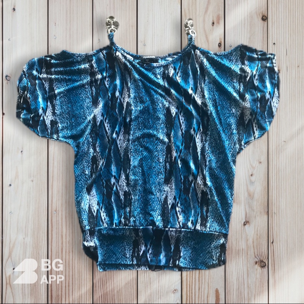 My Michelle Cold Shoulder Blouse Size M